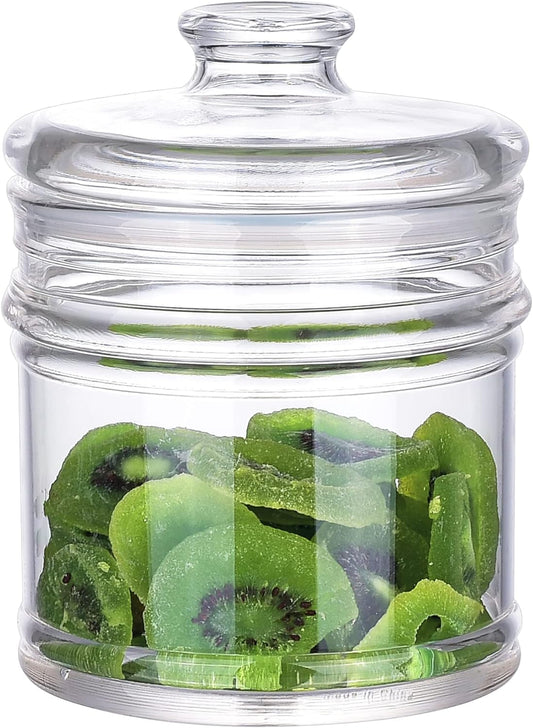 35 oz Reinforced Small Acrylic Storage Jar, Airtight Lid Cookie Jar | Suitable for Cookies, Dried Fruits, Nuts, Herbs,Cereals,etc