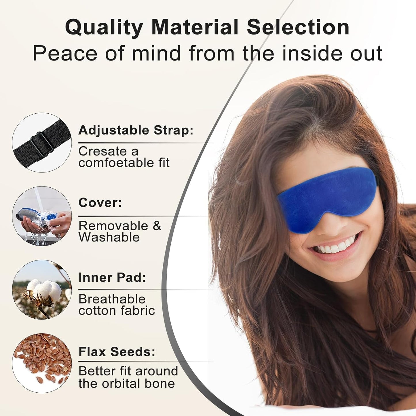 Kovnlo Heated Eye Mask, Washable USB Electric Warm Compress Eye Heating Pad for Dry Eyes, Blepharitis, Syndrome, Chalazion, Stye, MGD and Steam Moist to Unclog Glands