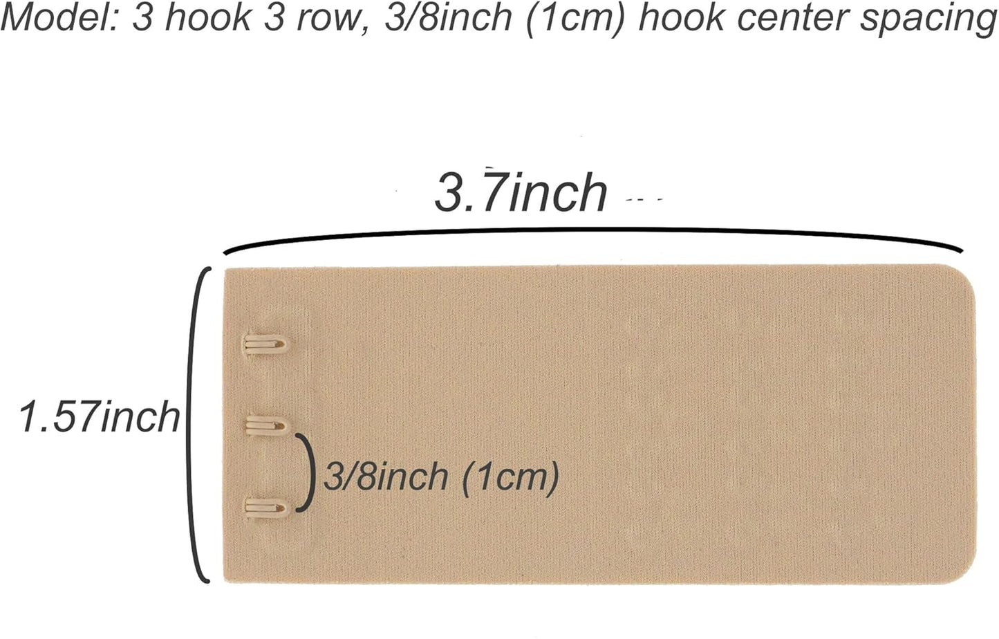 SAMGU Women's Soft Bra Extender 2 Hook / 3 Hooks / 4 Hooks Seamless Comfortable Bra Strap Extender Extension