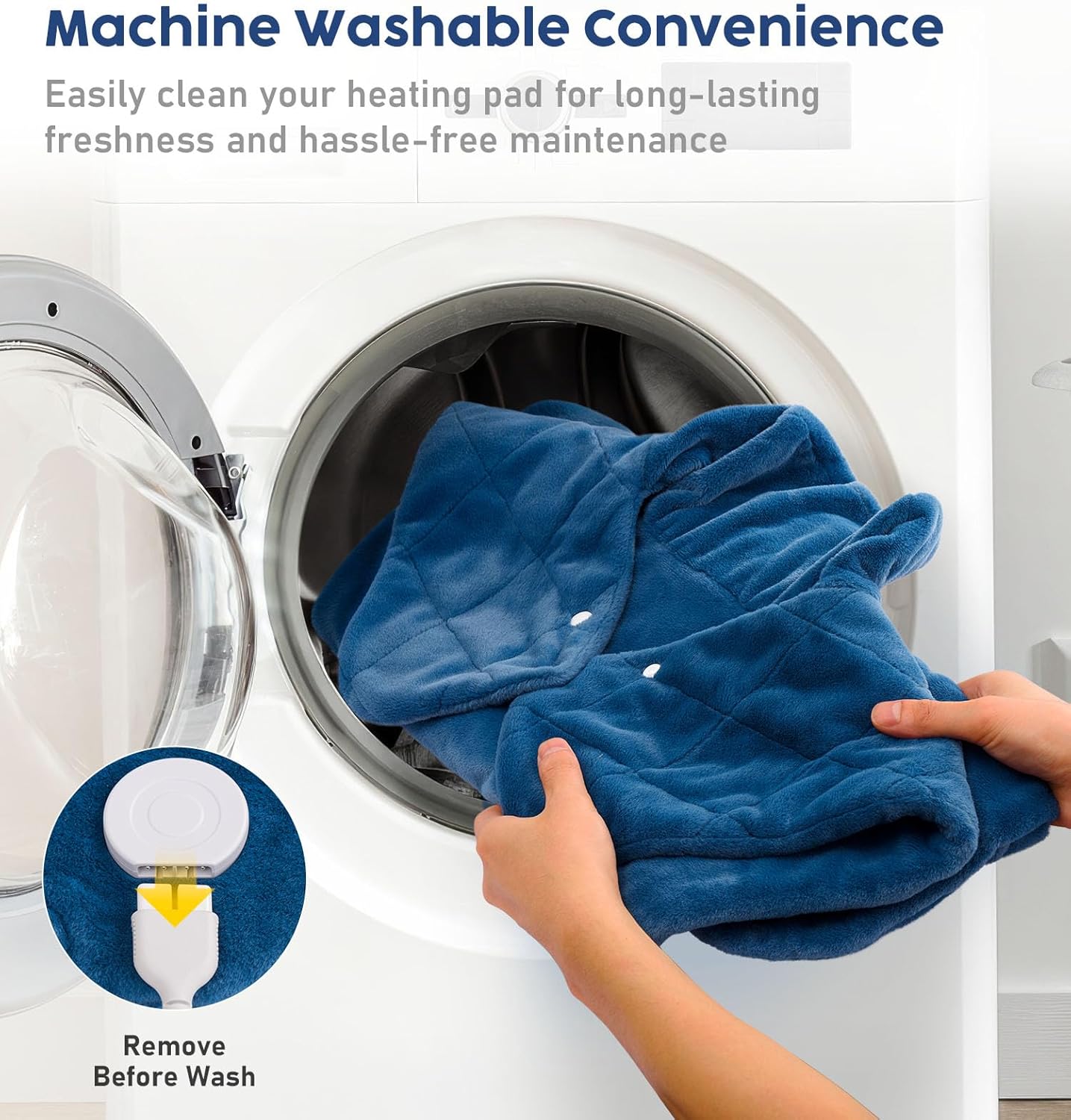 Heating Pad for Neck Shoulders & Back Pain Relief, Father's Day Gifts for Dad Husband Uncle,Gifts for Men,Large Weighted Electric Neck Shoulders and Back Heat Pad,6 Heat Settings Auto-Off,UL Certified