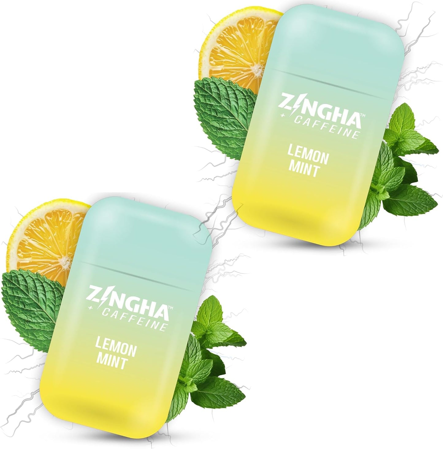 Caffeinated Aromatherapy Nasal Inhaler Stick – Natural Energy Boost with Essential Oils + Caffeine – Focus, Refresh & Breathe Easy (Lemon Mint)