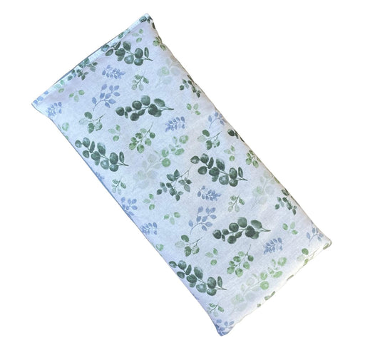 Microwave Heating Pad, Microwavable Hot Pack with Flax Seed and Dried Herbs or Unscented, Aromatherapy Pillow, Cold Compress or Ice Pack, 4 Sizes Available, Soft Floral Fabric