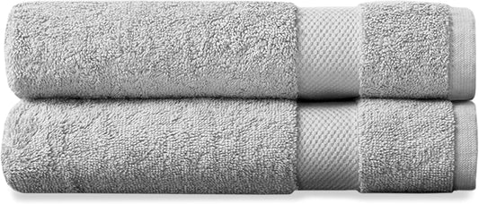 Delara Organic Cotton Luxuriously Plush Hand Towel Pack of 2 | GOTS & OEKO-TEX Certified | Premium Hotel Quality Towels | Feather Touch Technology|650 GSM Long Staple|Soft, Quick Dry & Ultra-Absorbent