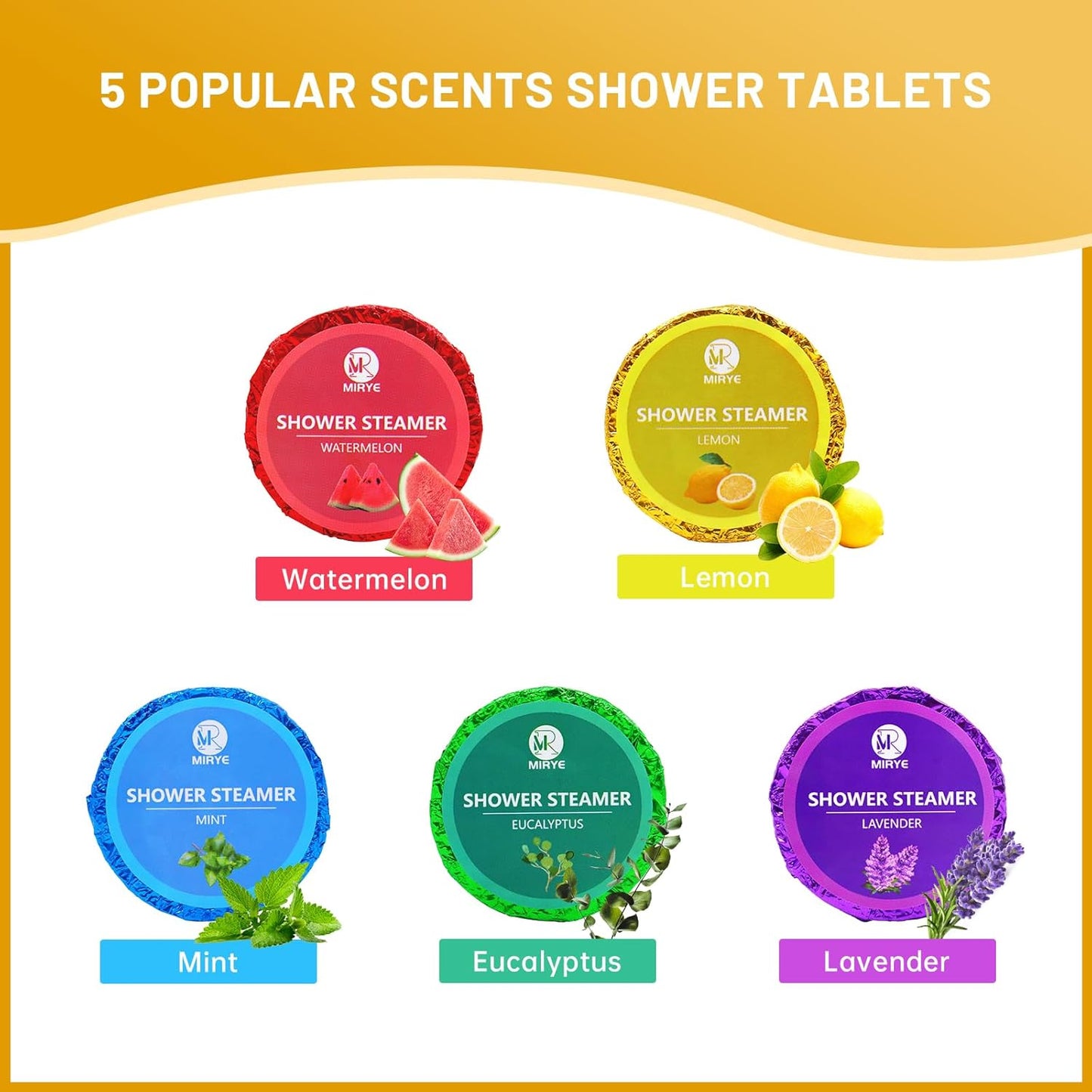 Shower Steamers Aromatherapy, 30-Pack Shower Steamer for Women Men, Shower Bombs with Essential Oils Stress Relief Self Care, White Elephant Gifts Birthday Christmas Gifts for Mom, Dad, Wife