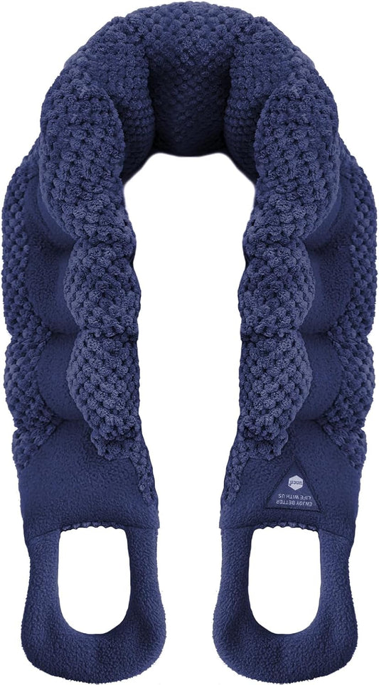 UNCN Long Heating pad for Neck and Shoulders Back 33 * 5.9" microwavable Large Moist Heat Pack Warm hot Compress Neck wrap Weighted Bag Massage Reusable Herbal Nature Calming Portable