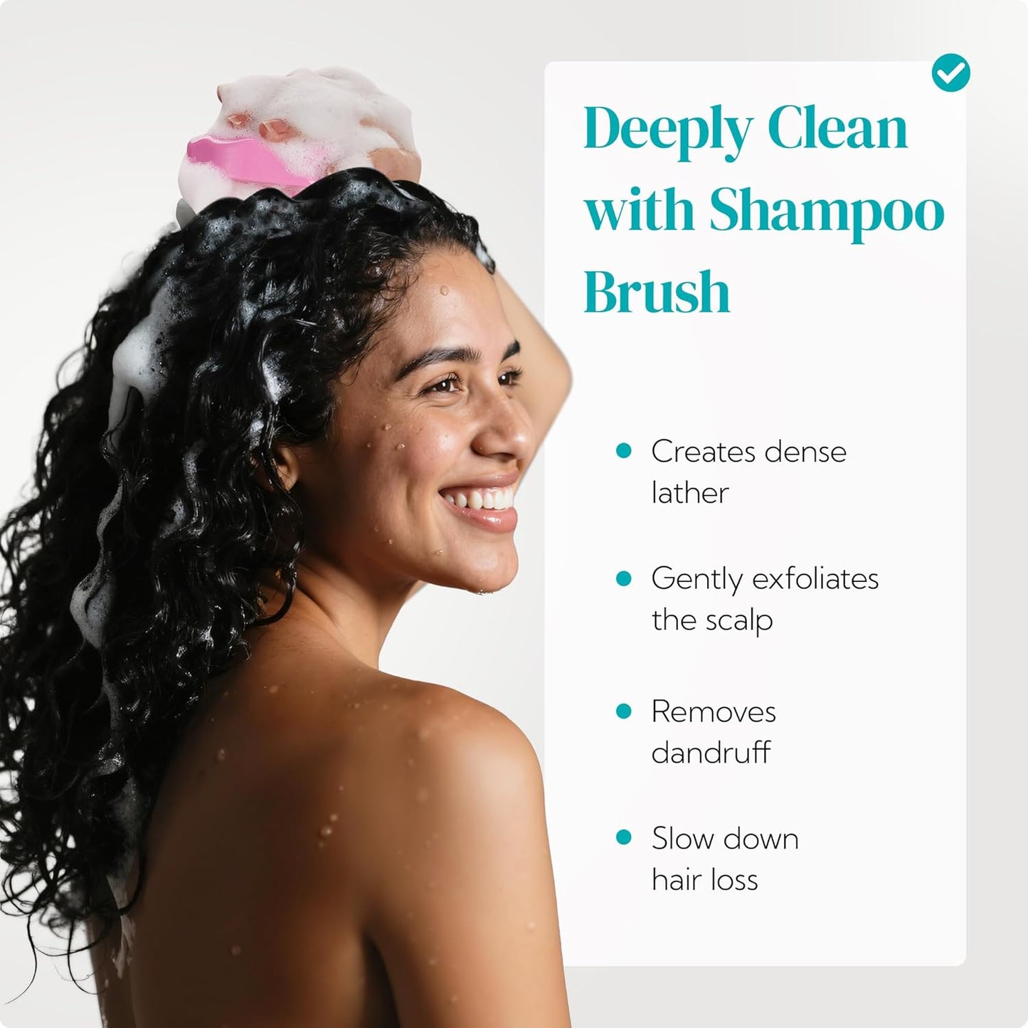 HEETA Hair Scalp Massager Shampoo Brush 2 Pack, Soft Silicone Bristles to Remove Dandruff, Waterproof Hair Scrubber for Both Wet Dry Use, Suitable for Men & Women (Green & Pink)