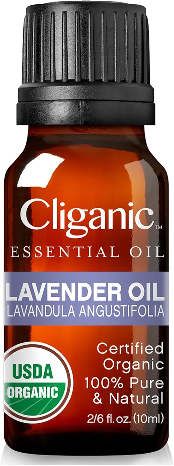 Cliganic Organic Lavender Essential Oil - 100% Pure Natural Undiluted, for Aromatherapy Diffuser | Non-GMO Verified (Packaging May Vary)