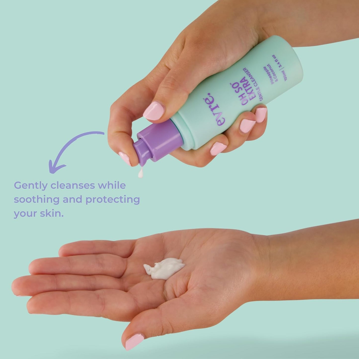 Evre Oh So Extra Pineapple & Coconut Teen Acne Face Wash, 3.4 Fl Oz, Gentle Cream Face Cleanser, Blemish Control Soap