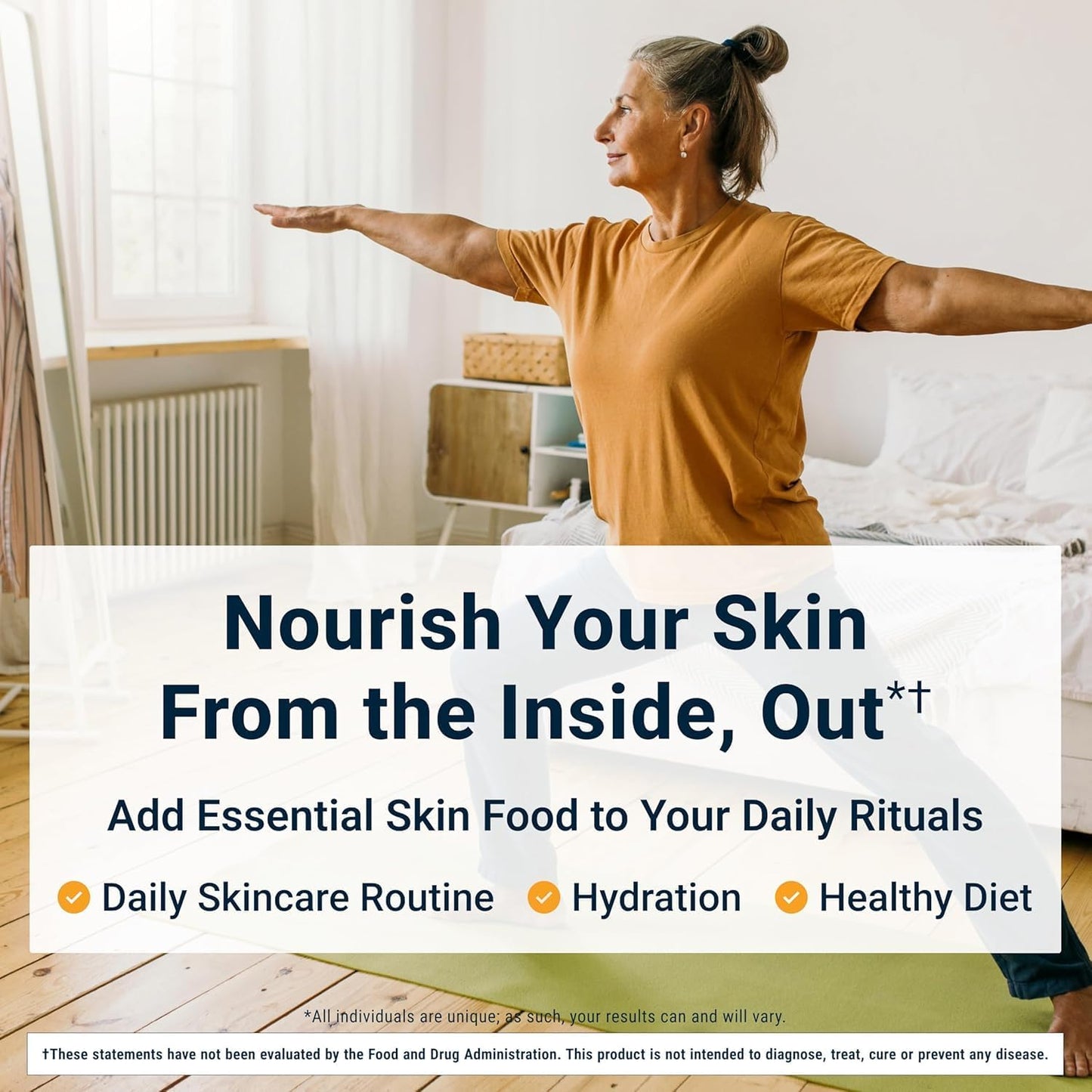 ACTIVATEDYOU Essential Skin Food - Plant Based Collagen Elastin Support Supplements for Women & Men - Supports Youthful Skin, Lysine & Dermaval for Collagen Production (3 Pack/90 Day Supply)