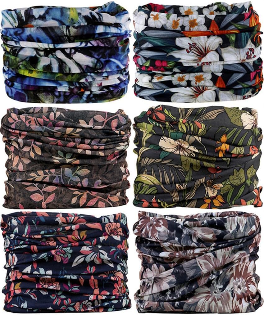 Headband Neck Gaiter Head Wrap Headwear Face Mask Magic Scarf Bandana for Men and Women