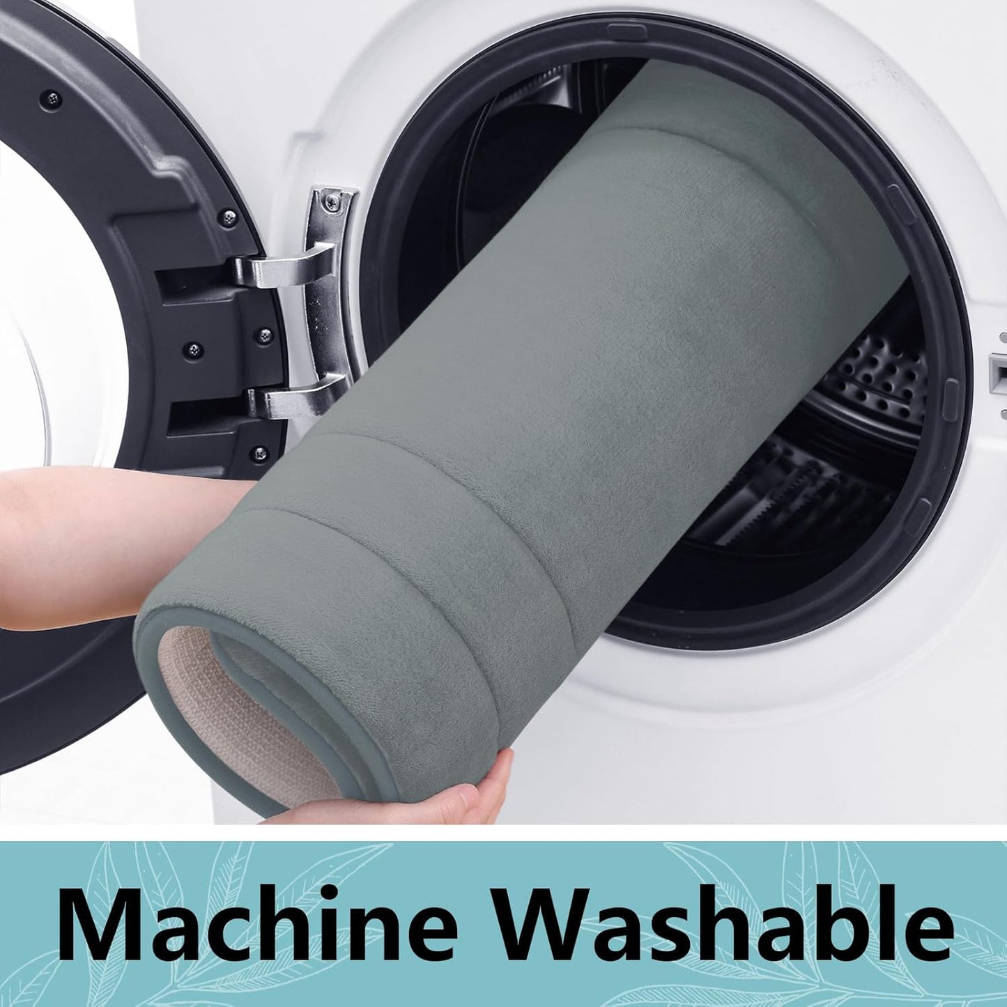 Arotive Memory Foam Bathroom Rug Mat 30x20, Ultra Soft and Absorbent Bath Mat, Machine Wash Dry, Comfortable Bath Rug Carpet for Bathroom Floor, Tub and Shower, Grey