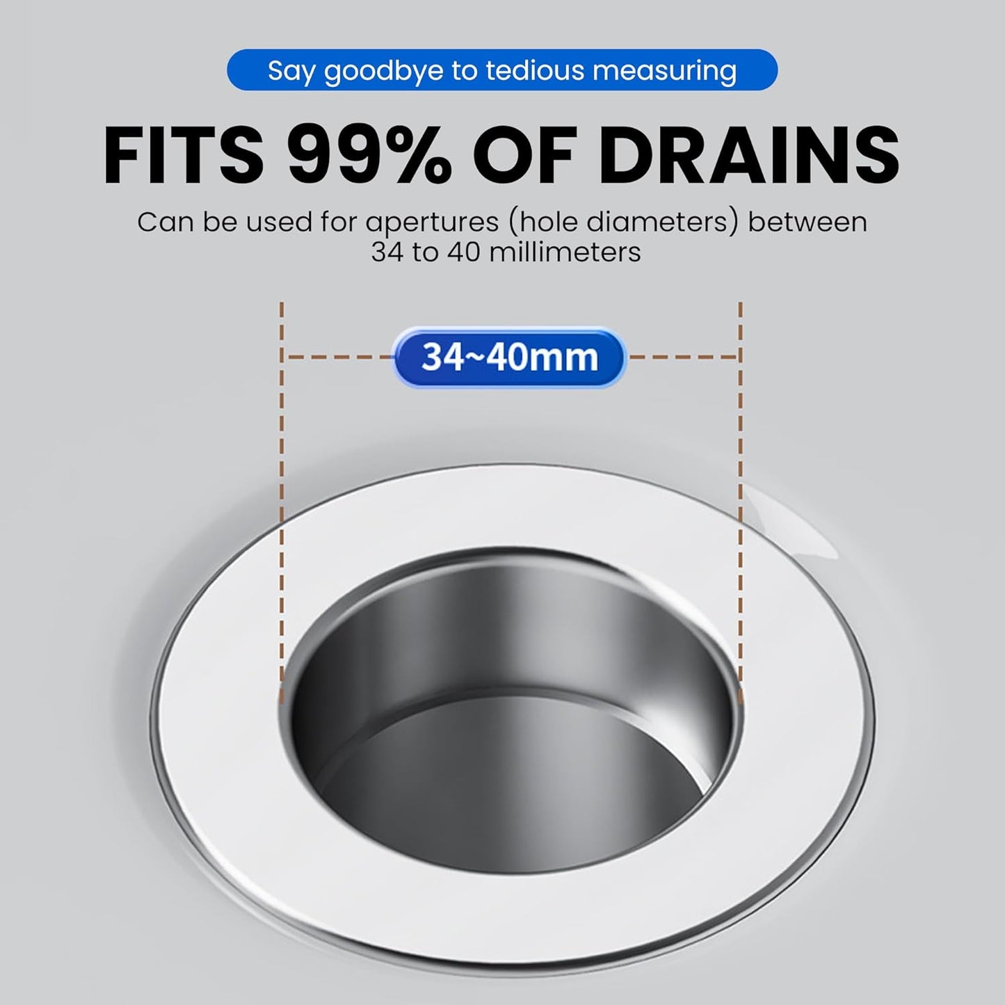 Saker Bathroom Sink Drain Strainer Hair Catcher (5 PCS), Pop-up Drain Filter with Removable Stainless Steel Filter Basket, Prevents Hair Clogs, Suitable for Bathroom Sink Stopper Replacement