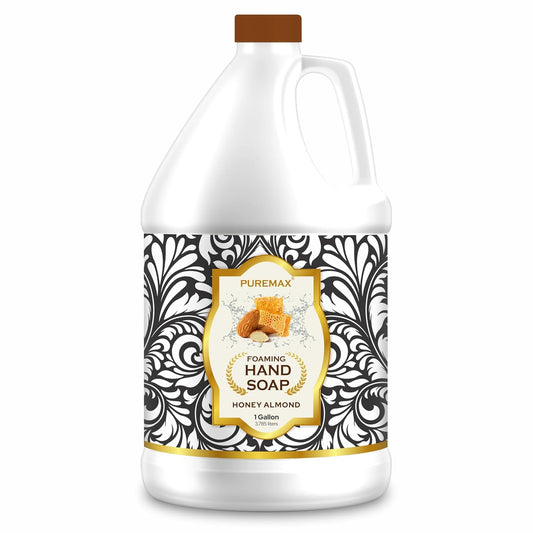 Foaming Hand Soap Refills | Honey Almond | Essential Oils | Gentle, Moisturizing Foam | Made in USA | 128 Fl Oz (1 Gallon)