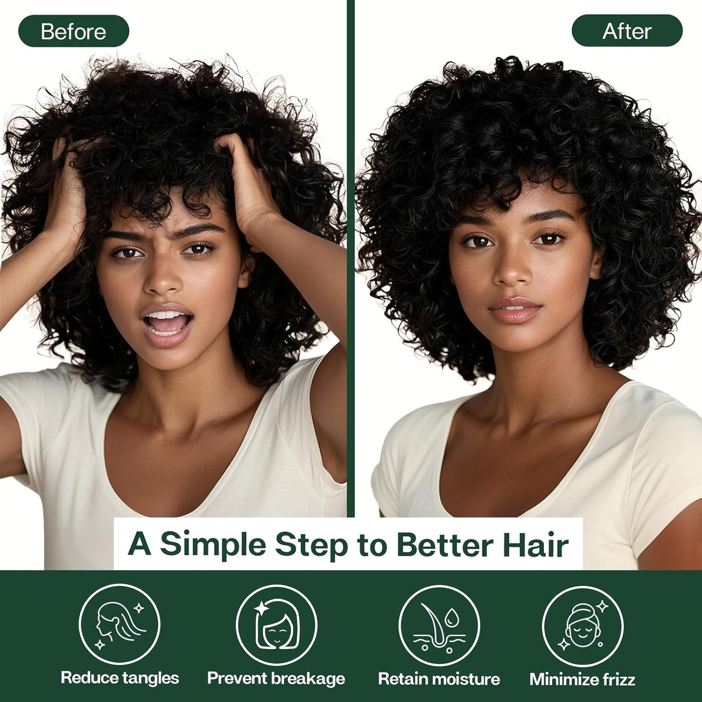 MR&HM Satin Pillowcase for Hair and Skin, Silk Satin Pillowcase 2 Pack, King Size Pillow Cases Set of 2, Silky Pillow Cover with Envelope Closure (20x36, Dark Green)