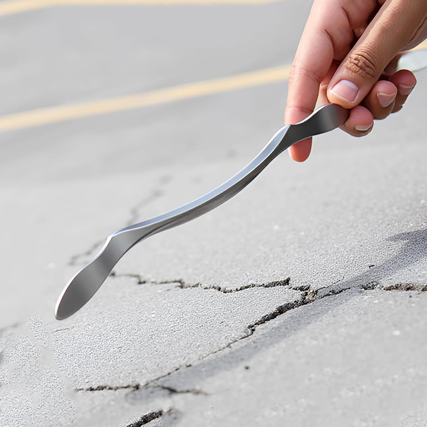 BYYDDIY Stainless Steel Gua Sha Muscle Scraper Scraping Massage Tool,IASTM Tools, Great Soft Tissue Physical Therapy Used for Back, Legs, Arms,Neck (L-bar)