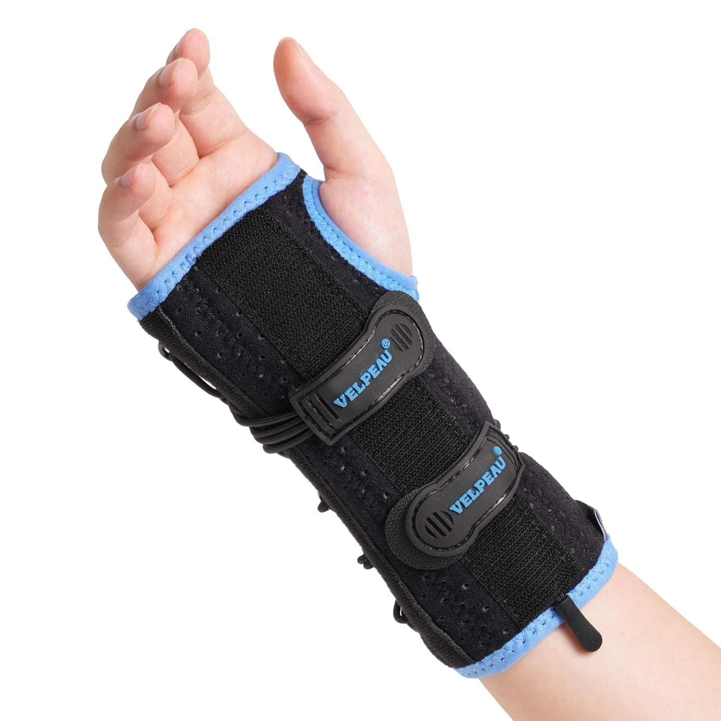 Velpeau Wrist Brace for Carpal Tunnel, Adjustable Elastic Tension Cords with Splints, Night Wrist Support for Arthritis, Tendonitis, Sprain, Injuries, Wrist Pain Relief Women and Men (Right Hand, M)