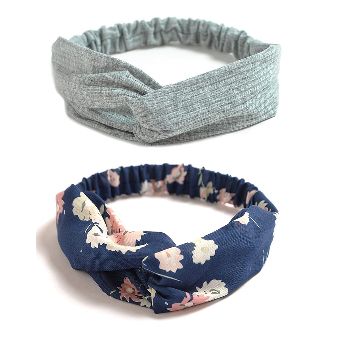 DRESHOW 10 Pack Boho Headbands for Women Girls Criss Cross Elastic Hair Band Twisted Head Wrap