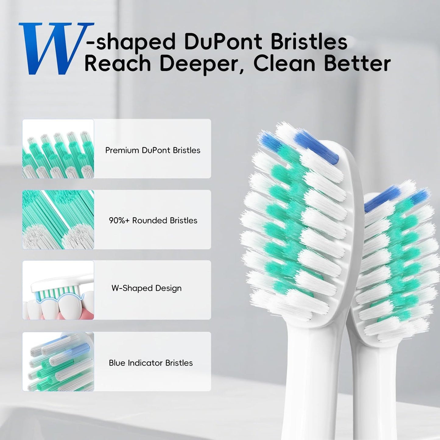 SEIGA Sonic Electric Toothbrush for Adults,5 Cleaning Modes & 3 Intensities,Rechargeable Travel Toothbrush with 2 Brush Heads,Built-in 2 Min Smart Timer,IPX7 Waterproof,One Charge for 60 Days