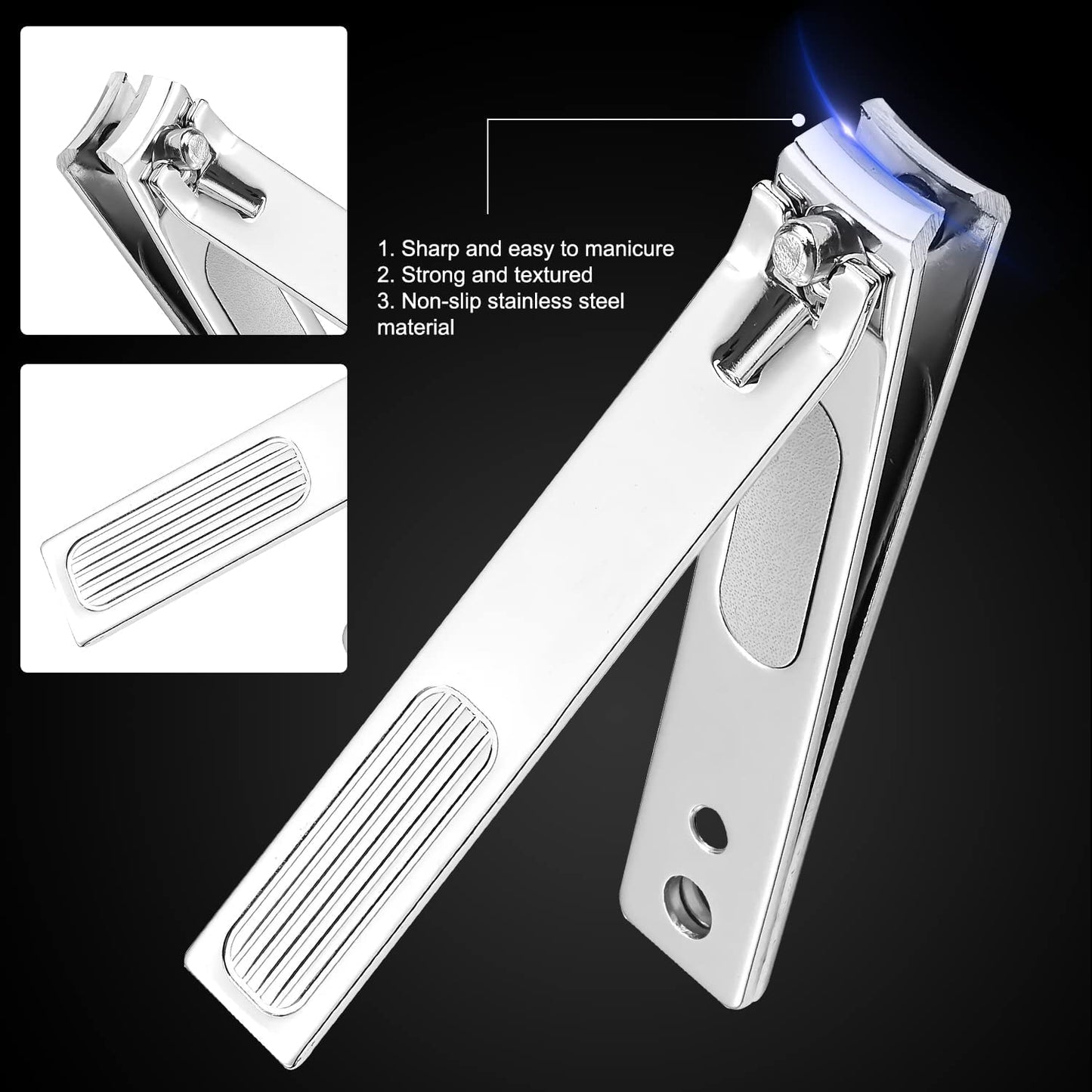 FAMILIFE Manicure Set, Professional Nail Kit Nail Clipper Set, 12PCS Stainless Steel Manicure Kit, with Brown Leather Travel Case Luxury Gifts for Him