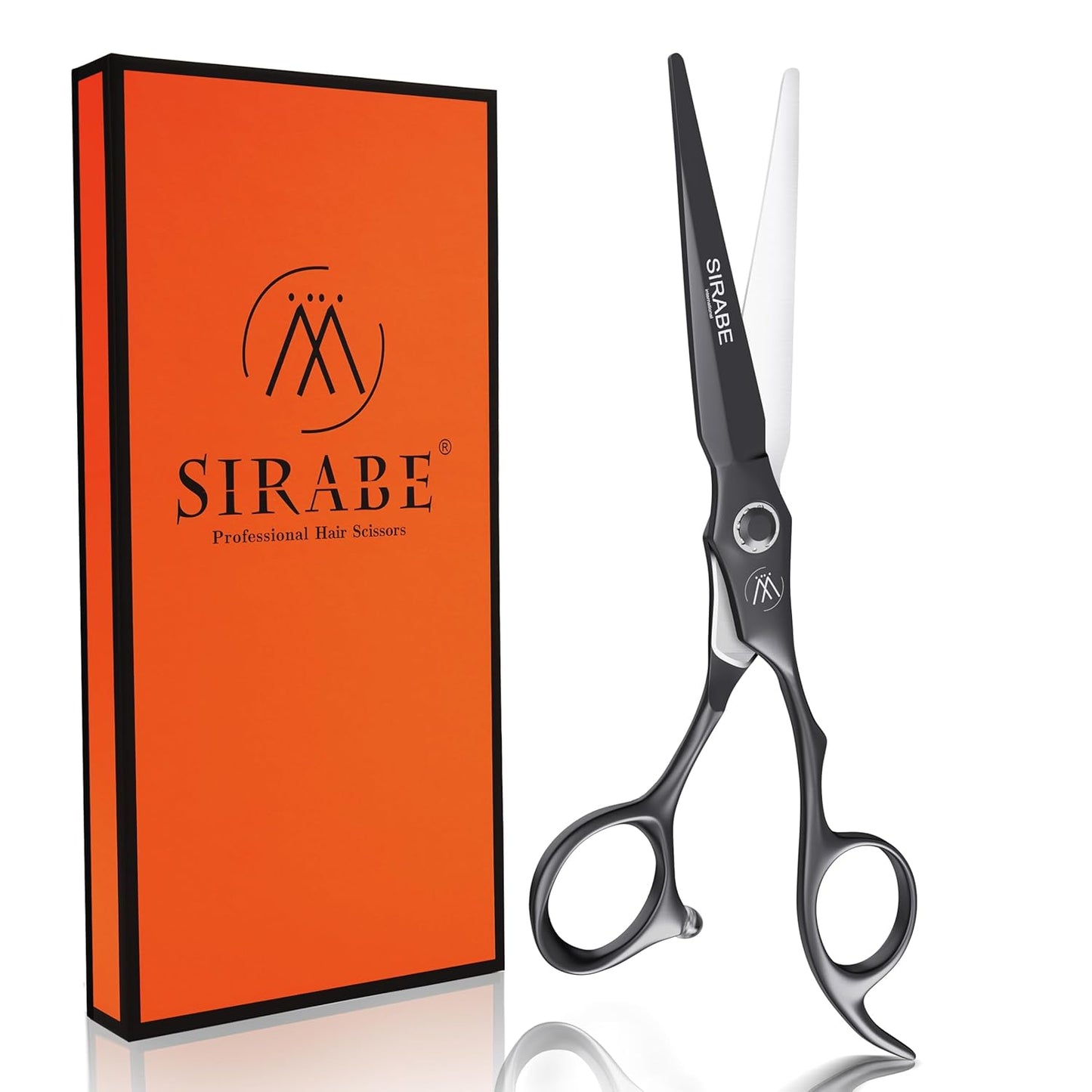 Sirabe HIGH-END Professional Hair Cutting Scissors Shears - Ultra Sharp Blades for Precise Cutting - Barber Shears Haircut Scissors 440C Stainless Steel for Salon Hairstyling & Home Hairdressing