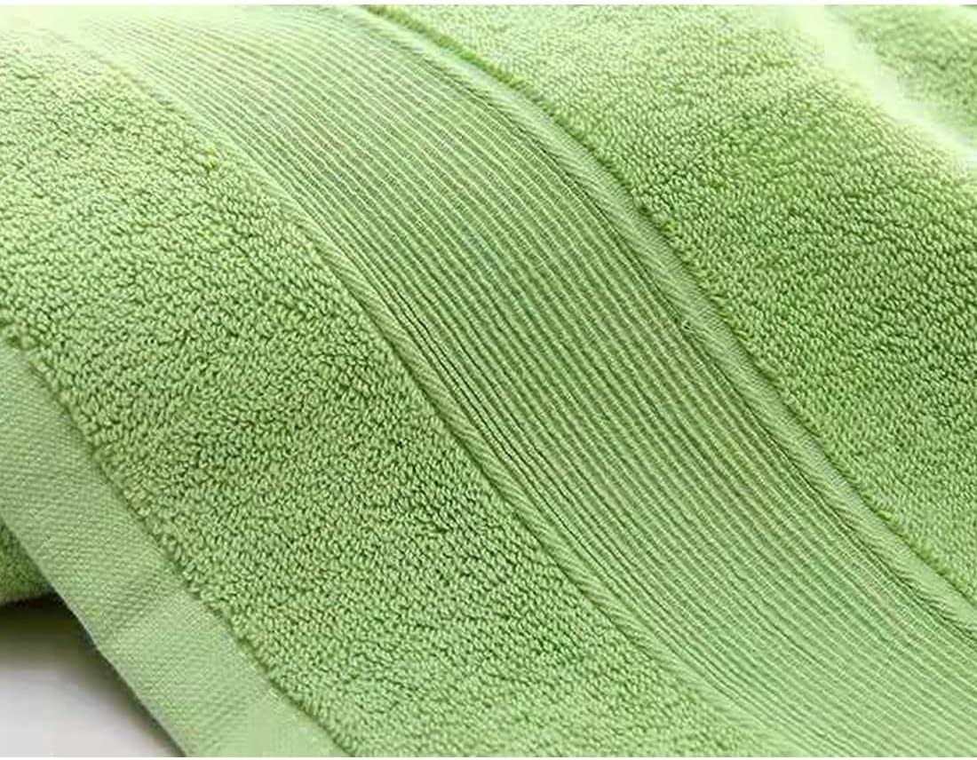 Hand Towels for Bathroom 2 Pack-100% Cotton Hand Towel (14 x 30 Inch), Highly Absorbent and Quick Dry Face Washcloth, Home Soft Premium Towel for Hotel, Bath, Kitchen and Spa (Green)