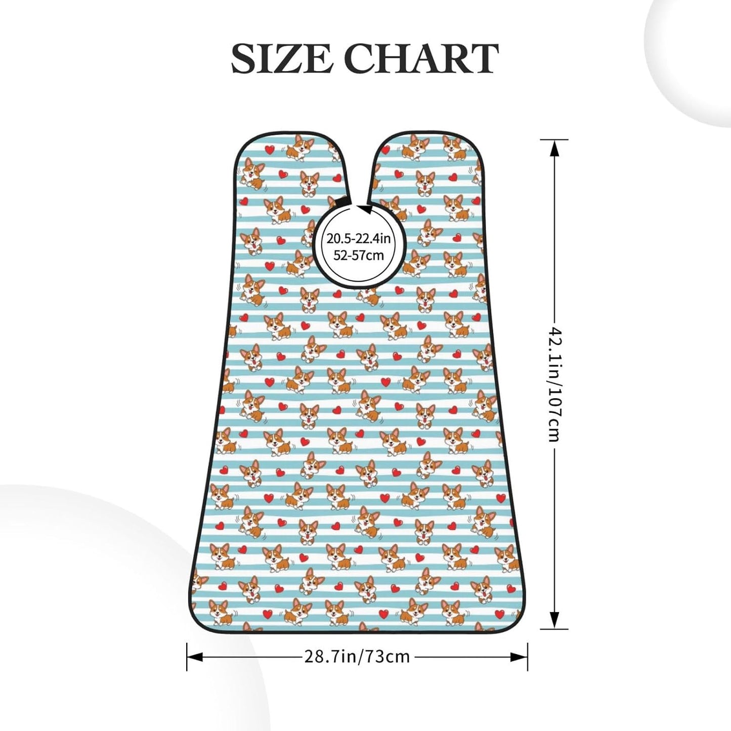 Professional Beard Bib, Non-Stick Hair Catcher Apron Waterproof, Shaving Grooming Essential for Men Dad, Cute Love Hearts Shave Bib