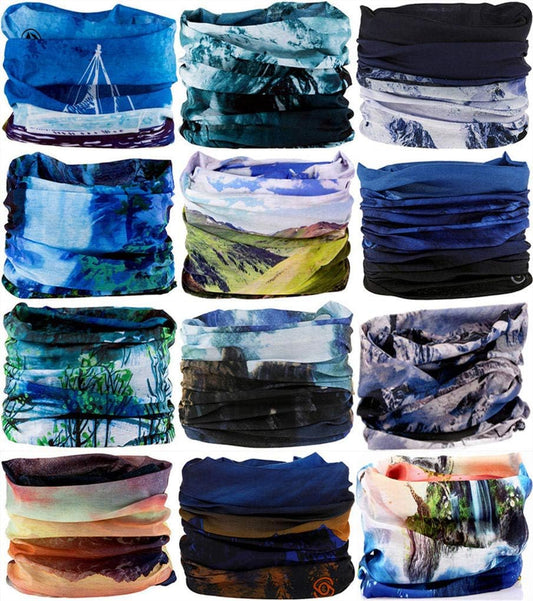 Headband Neck Gaiter Head Wrap Headwear Face Mask Magic Scarf Bandana for Men and Women