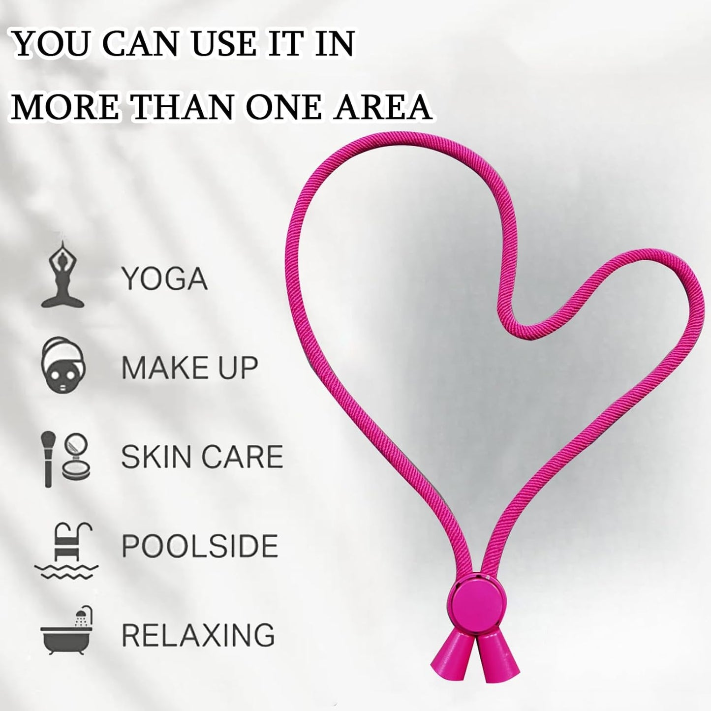 6pcs Pink Afro Hair Tie, Adjust Hair Ties for Thick Hair, Adjustable Headbands for Women, Hair Tie for Curly Hair, Large Adjustable Length Satin Hair Ties for Afro Puff