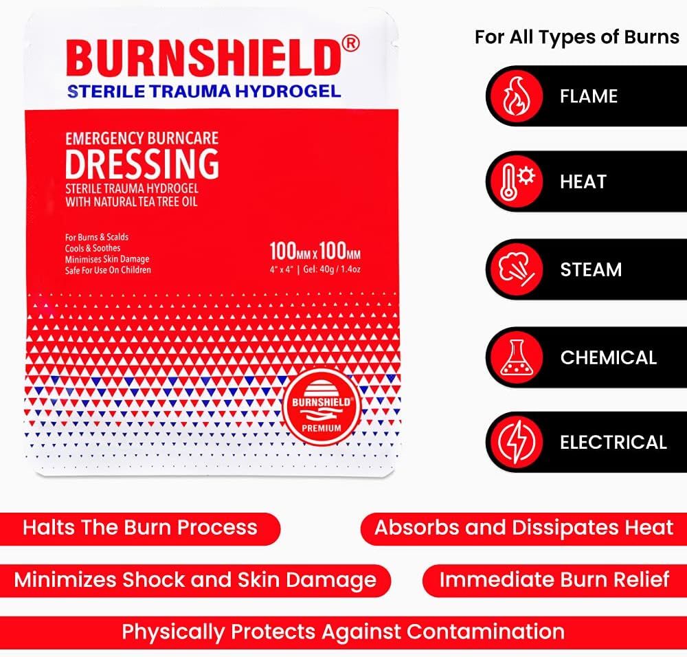 Burnshield 4" X 4" Burn Dressing, Sterile - 25 Count