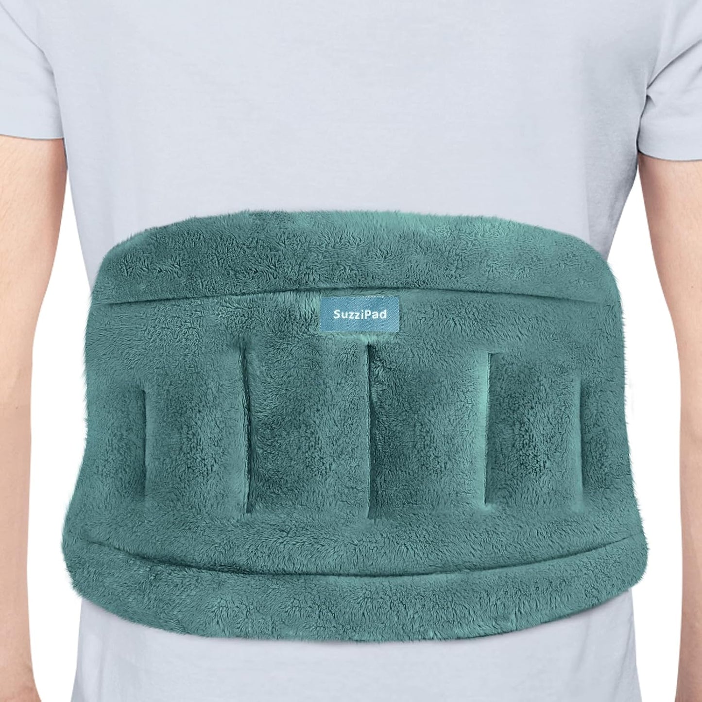 SuzziPad Microwavable Meating Pads for Back Discomfort, Microwave Heat Pad for Lumbar, Waist, Stomach, Neck Shoulder, Wrap with Moist Therapy, Warm & Cold Compress