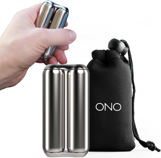 ONO Roller - Handheld Fidget Toy for Adults | Help Relieve Stress, Anxiety, Tension | Promotes Focus, Clarity | Compact, Portable Design | Stainless Steel Junior Size