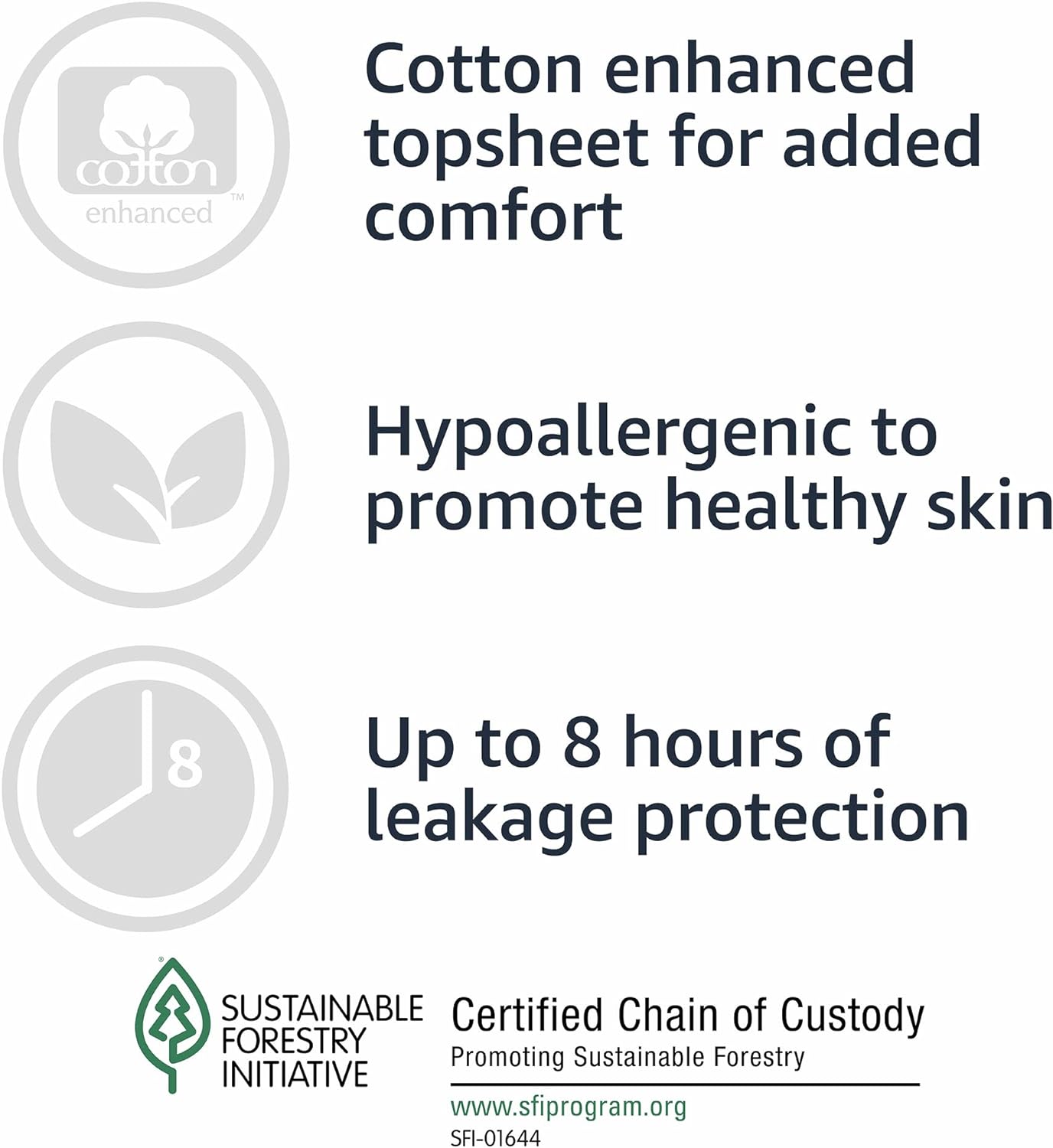 Amazon Basics Incontinence Underwear for Women, Protective, Disposable, Postpartum, Maximum Absorbency, Large, Lavender, 54 Count (3 Packs of 18)