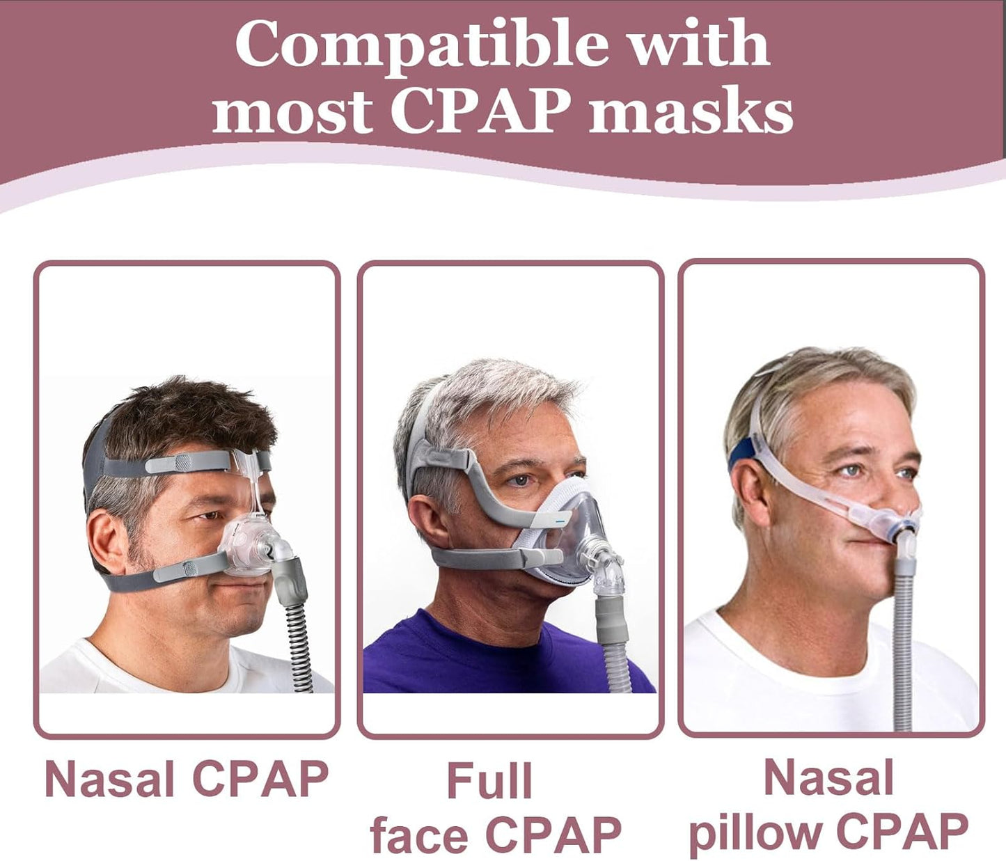 4 Pack Strap Covers Breathable Strap Cushions Work for Most Headgear Straps Can Reduce The Tracks On The Face Made of Soft Fabric Face Pads (Pink)