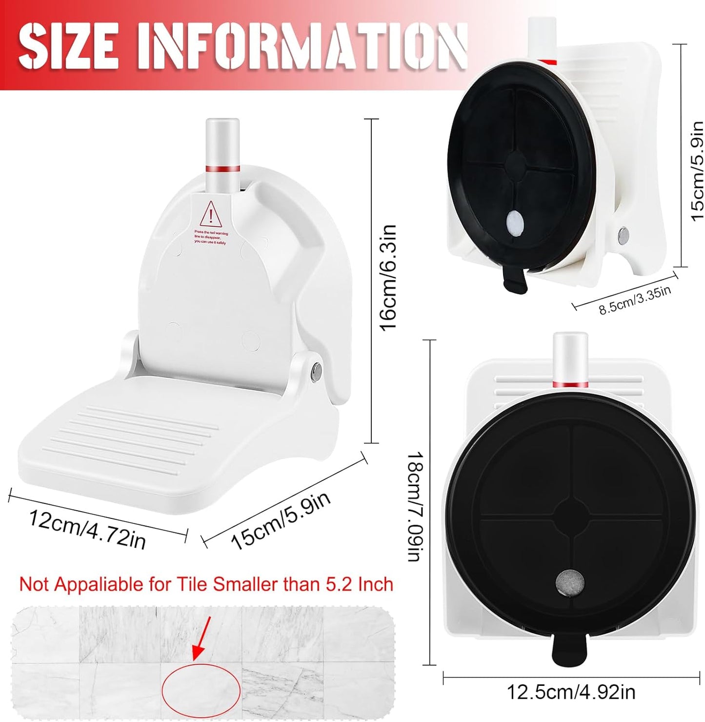 Suction Cup Shower Foot Rest for Shaving Legs, Foldable Shower Step Foot Rest Tool Stand to Shave Legs, Anti-Slip Shower Ledge Leg Shaving Shelf