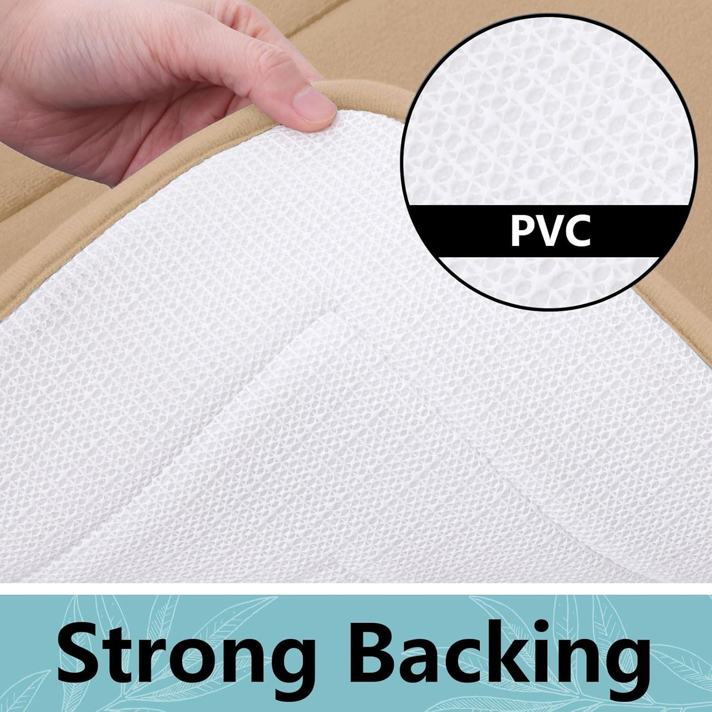 Arotive Memory Foam Bathroom Rug Mat 47x17, Ultra Soft and Absorbent Bath Mat, Machine Wash Dry, Comfortable Bath Rug Carpet for Bathroom Floor, Tub and Shower, Beige