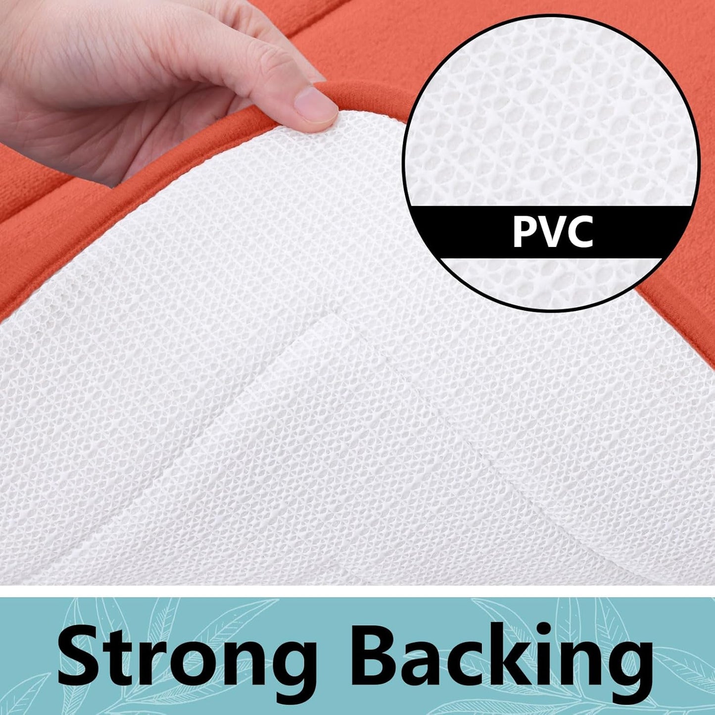 Arotive Memory Foam Bathroom Rug Mat 70x24, Ultra Soft and Absorbent Bath Mat, Machine Wash Dry, Comfortable Bath Rug Carpet for Bathroom Floor, Tub and Shower, Coral