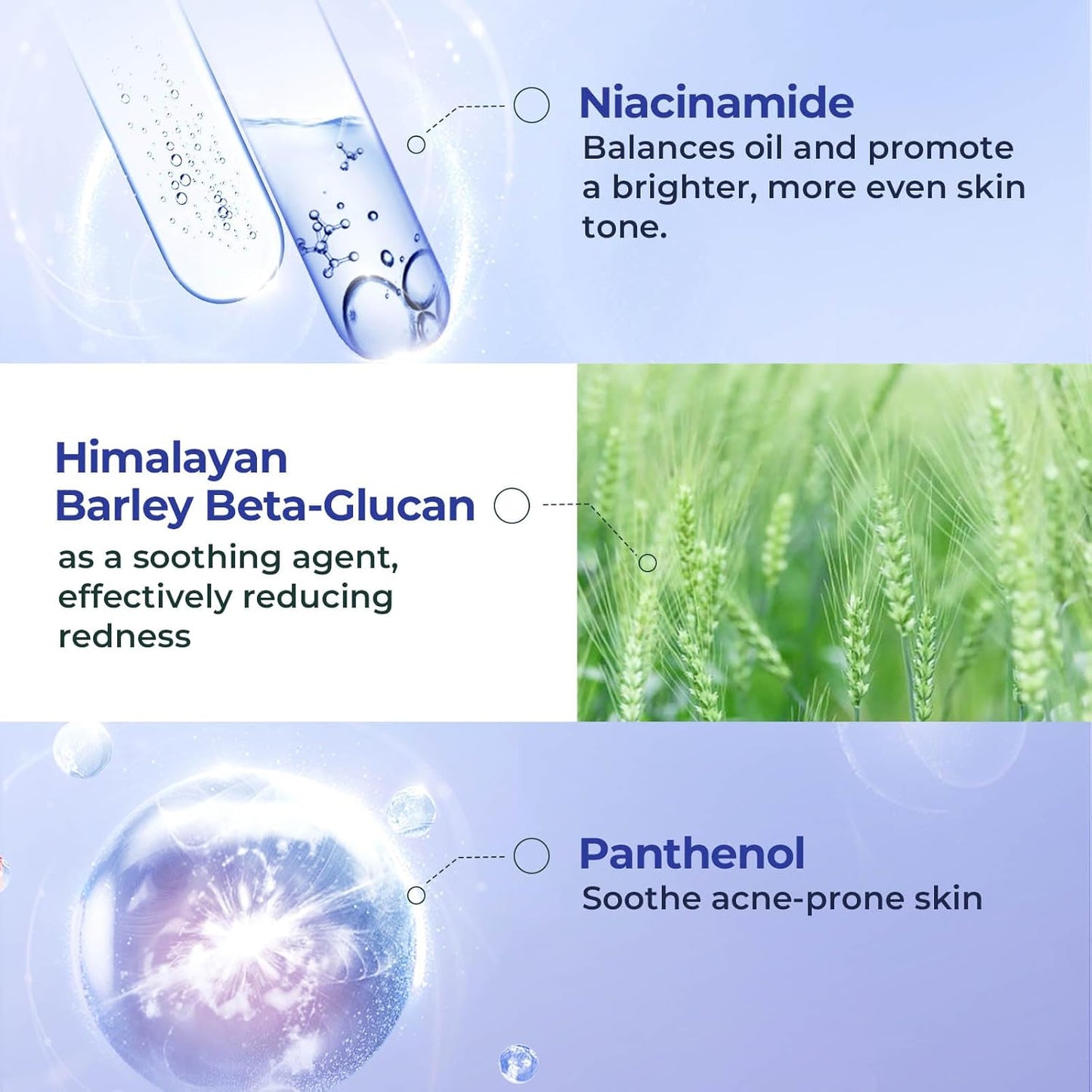 2-Step Oligopeptide Oil-Control Ampoule Mask (1.5ml+33mlx5 PCS) - Soothing & Repairing Mask for Acne-Prone Skin, Paraben-Free, Alcohol Free