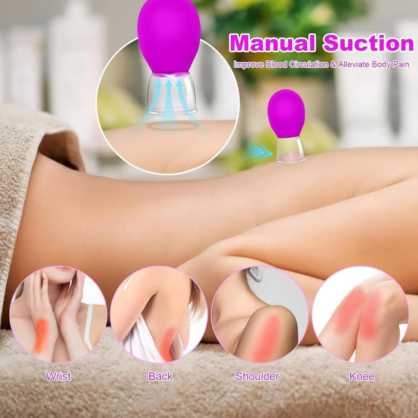 Facial Cupping | Nipple Corrector | Silicone Suction Massager for Facial Lifting, Rejuvenation and Postnatal Nipple Adjustment | Painless, Non-Invasive Beauty and Nursing Tools. 4PCS Pack