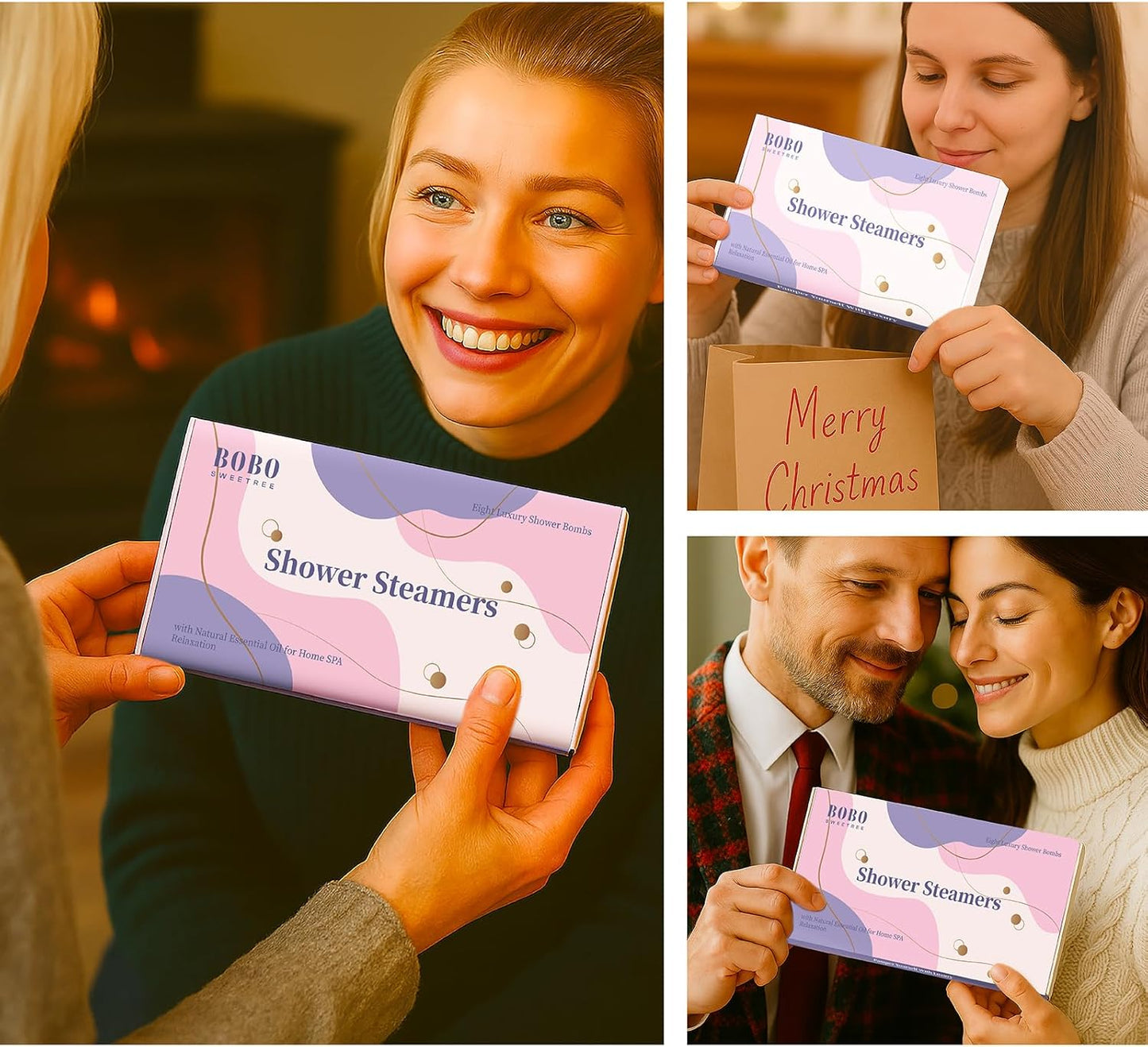 Shower Steamers Aromatherapy for Women Shower Bombs Great Smell with Natural Essential Oil, Perfect Gifts for Girls, Relaxing Set for Self Care SPA -Ideal Birthday, Pack of 8 (Multicolor)