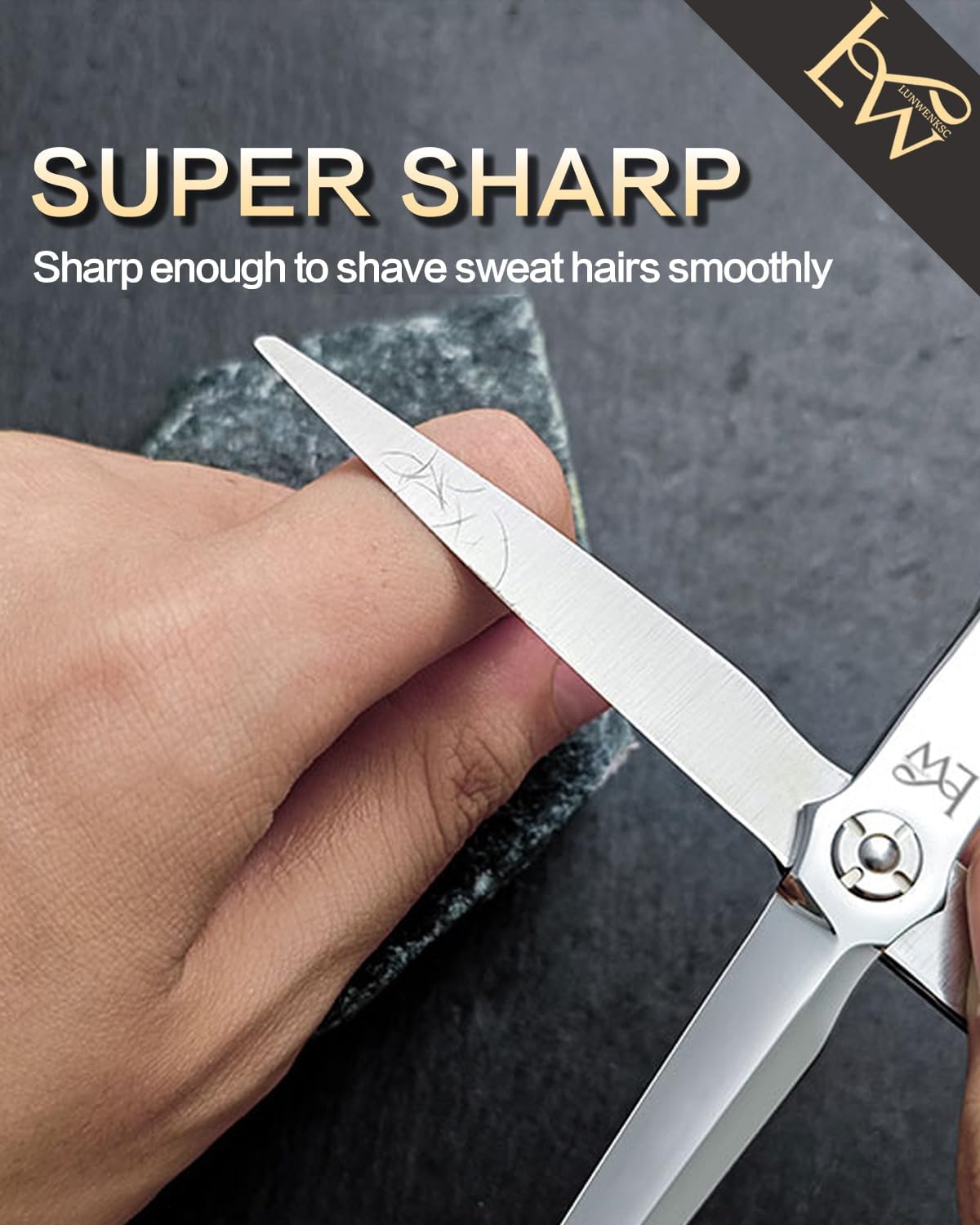 Professional Hair Scissors 6”,Undergoes Rigorous 238-Step Process,Hair Cutting Scissors Professional For Women & Men,440C Steel,1 Pack