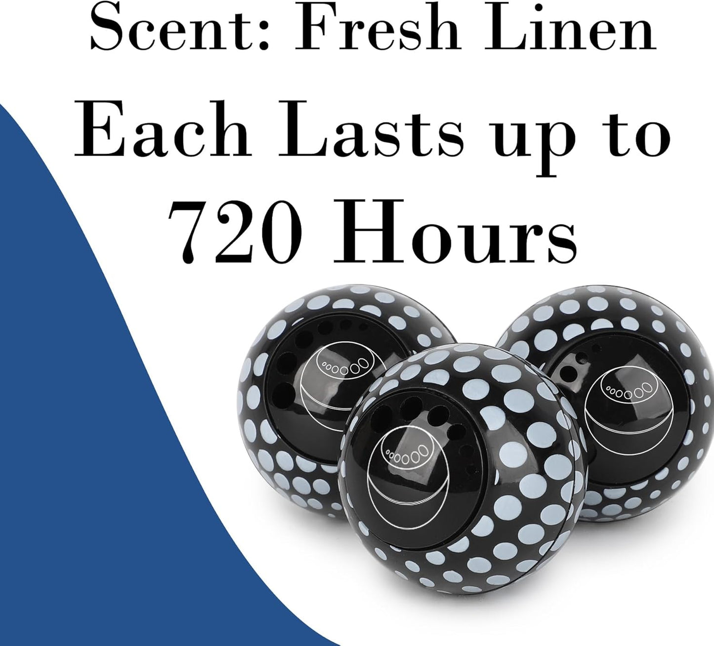 Knixmax Sneaker Deodorizer Shoe Freshener Balls, Gym Bags Lockers Car Air Fresheners, Boot Deodorant Balls Odor Eater Shoe Deodorizers 6 Packs Fresh Linen Black White