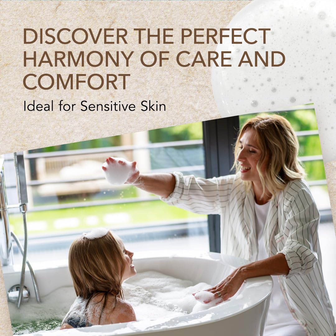 O Naturals 3-Pcs Goat Milk Soap with Soap Saver Bag - Unscented, Triple-Milled, Nourishing, for Sensitive Skin