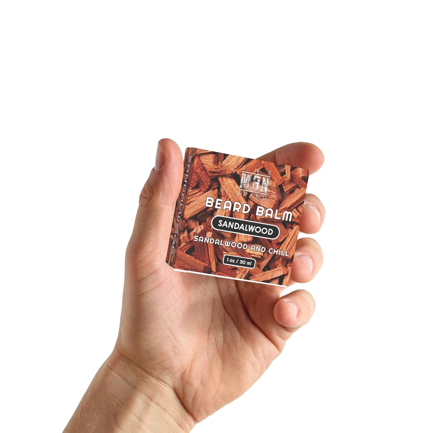 Sandalwood Beard Balm - Sandalwood Beard Care Balm - Beard Moisuturizing Sandalwood Balm - Sandalwood Beard Softner (1 Ounce, Sandalwood)