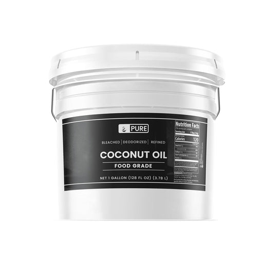 Pure Original Ingredients Coconut Oil (1 Gallon) Hexane-Free & Gluten-Free, Non-Hydrogenated