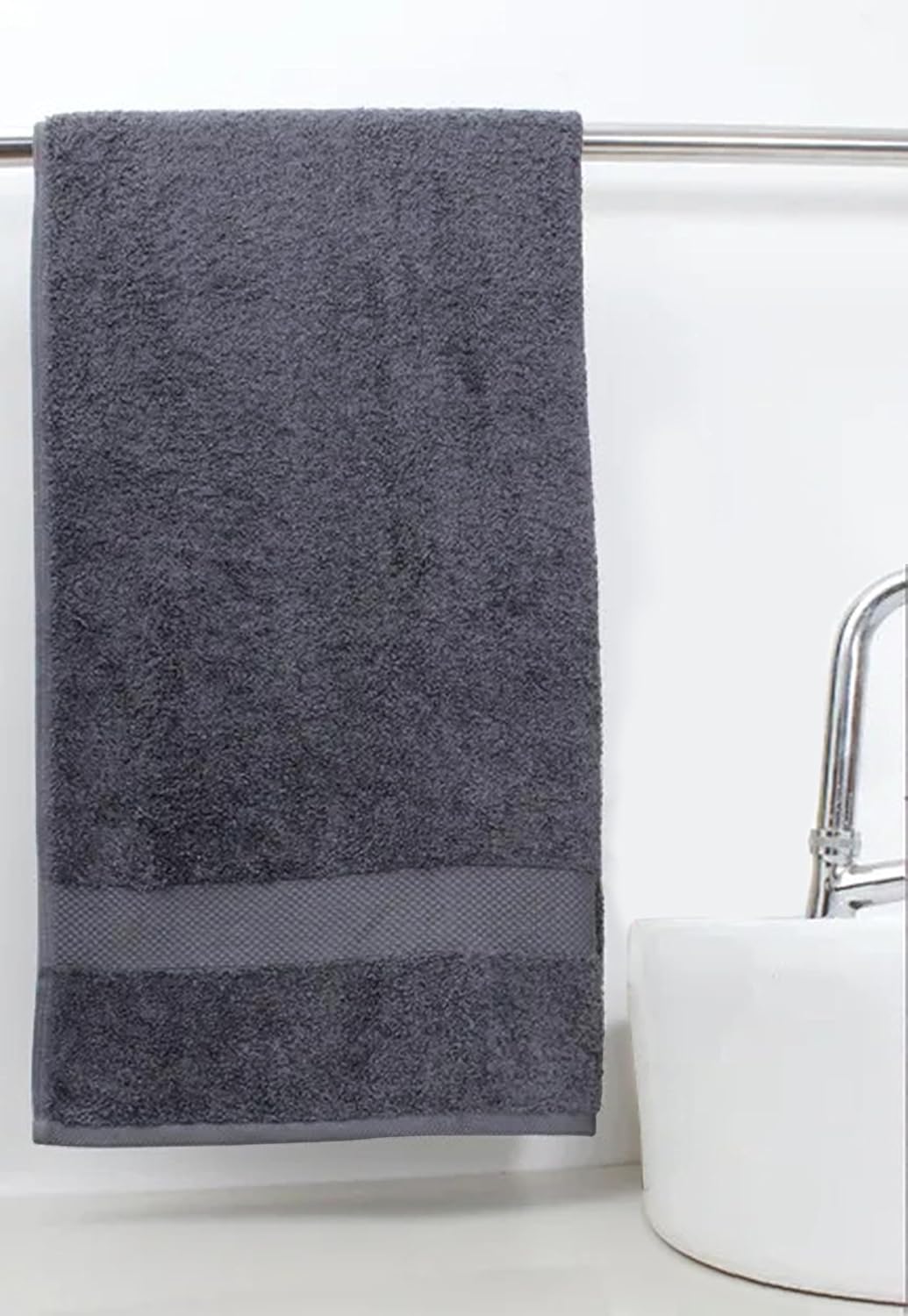 Delara 100% Organic Cotton Towels 650 GSM Plush Feather Touch Quick Dry Bath Sheet, GOTS Certified, Oeko-Tex Green Certified, Organic Cotton Bath Sheet, 36"X70"