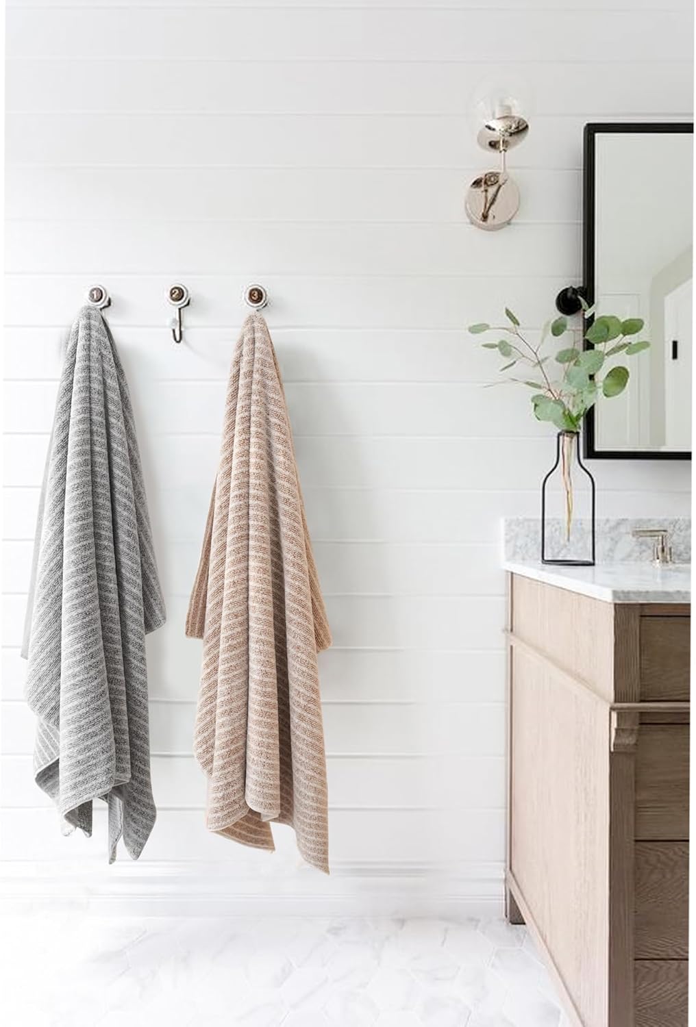 2 Packs Large Microfiber Hair Towels for Women, Super Absorbent & Quick Dry Hair Towel Wrap for Curly Hair Long & Short Hair- Anti-Frizz Hair Turbans for Wet Hair - 27.5''*39.4