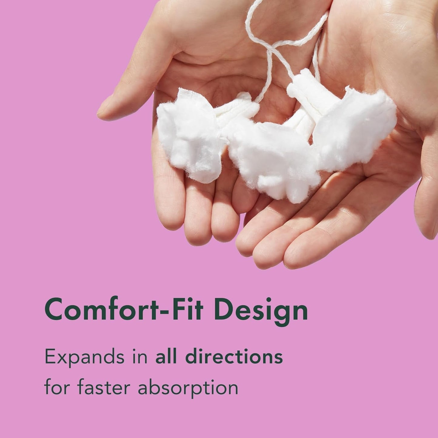 Rael Tampons, Slim Applicator with Organic Cotton Core, Multipack, Regular and Super Absorbency, BPA-Free, Leak Locker Technology, Unscented, Chlorine-Free (40 Count, Bundle)