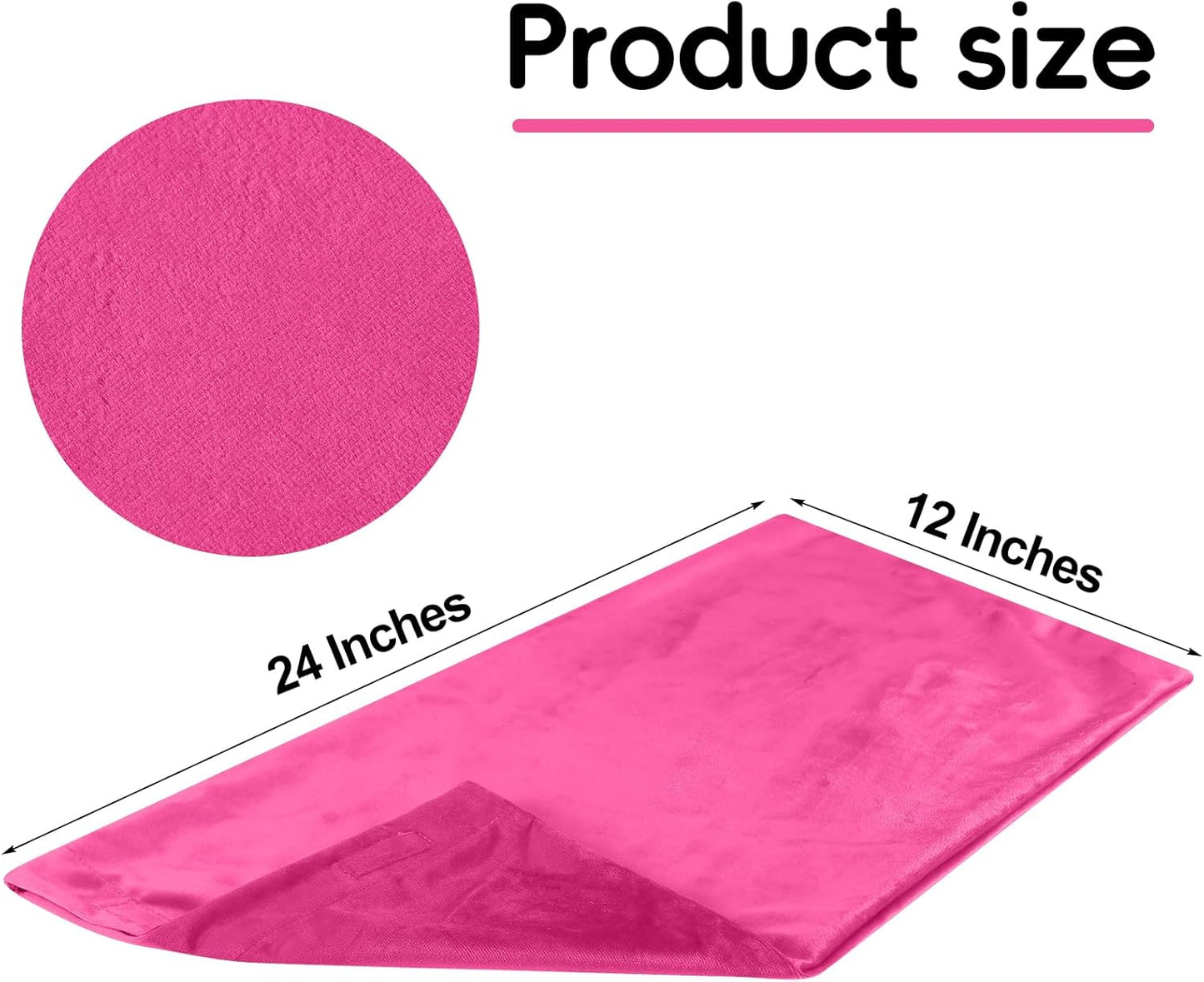 Mixweer Flannel Heating Pad Replacement Cover Soft Flannel Replacement Cover for Heating Pad or Pillow(Pink,12 x 24 Inches)