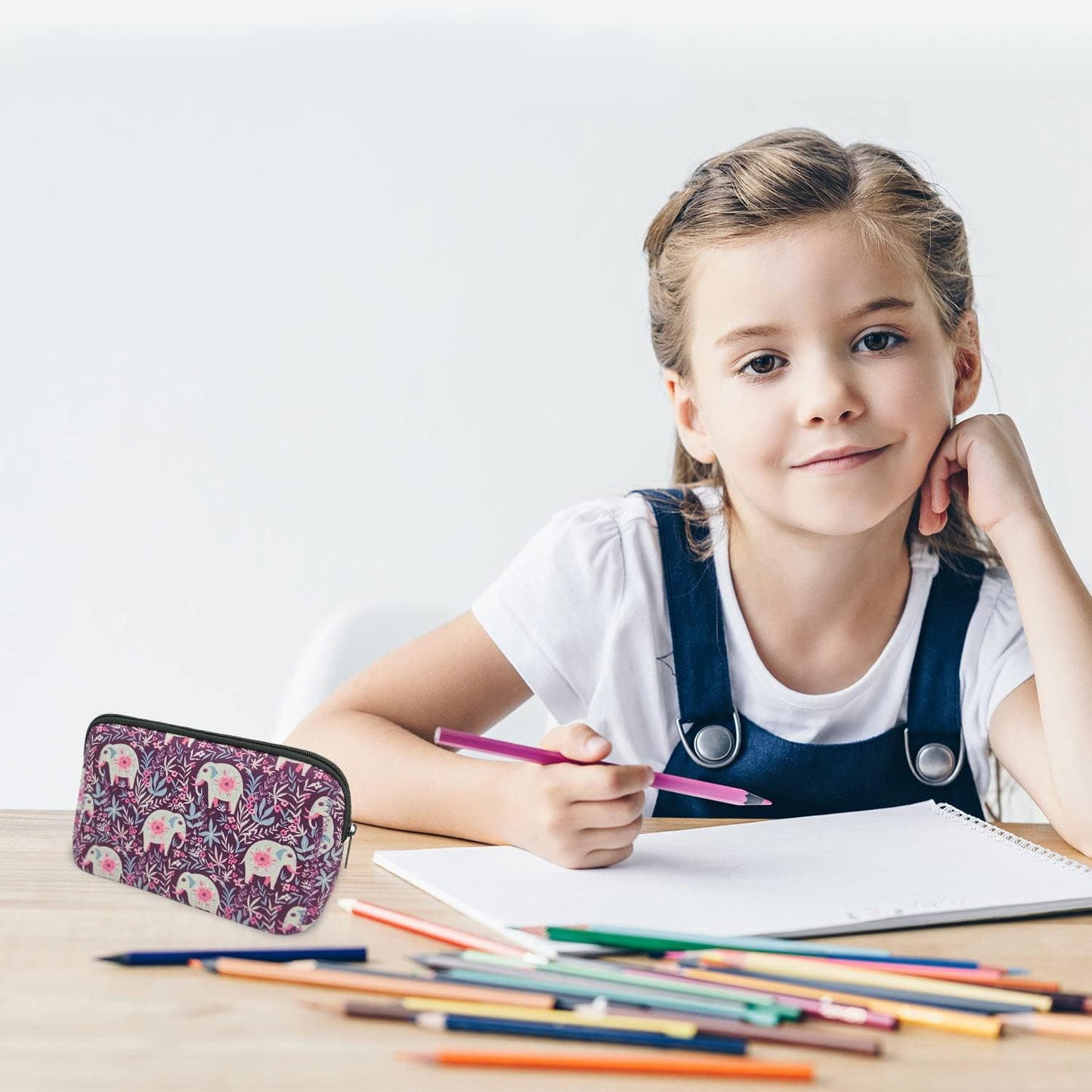 Cosmetic Bag Waterproof Neoprene Zipper Pouch Travel Portable Toiletry Makeup Bags Organizer Case for Women and Girls