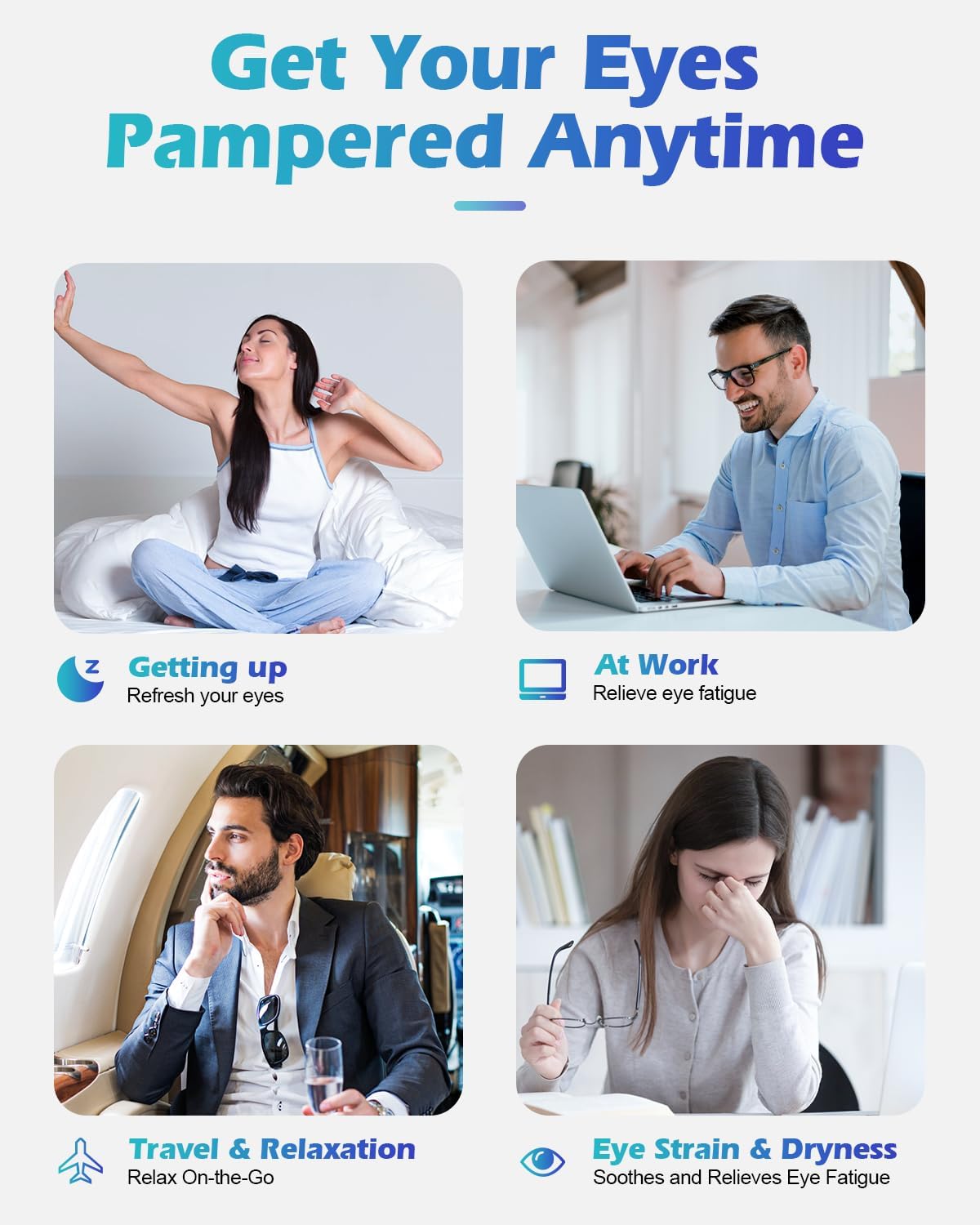 Silk Cordless Heated Eye Mask, Washable Heat Eye Compress for Dry Eye Electric Eye Heating Pad Warm Eye Mask for Eye Fatigue Stye Sinus Blepharitis MGD Gifts for Men Women